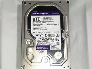 ☆新同8TB 防犯,監視レコーダー用 WESTERN DIGITAL製 Purple Pro WD8001PURP WD80 WD82 WD84 WD85☆