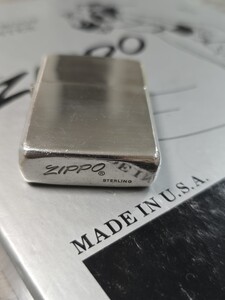 ZIPPO スターリングシルバー　イタリック　筆記体　80s ビンテージ　