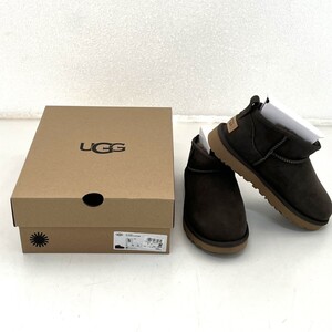 【新品未使用】UGG アグ 1116109 SLA US 5W 22cm スレート レディース 冬 クラシック ウルトラ ミニ ムートン ショートブーツ もこもこ