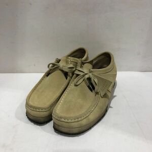 【Clarks】Wallabee クラークス 26.5cm BEG スウェードややシミ有り ts202409