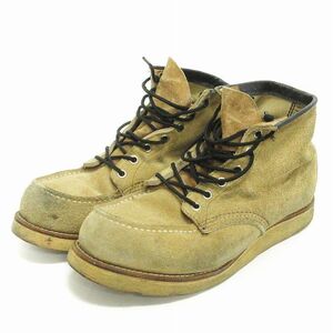 レッドウィング REDWING ヴィンテージ 90年代 犬タグ アイリッシュセッター ブーツ スエード ベージュ系 25cm位 メンズ