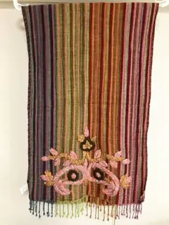 as know as ASZAKKA 刺繍入りストール