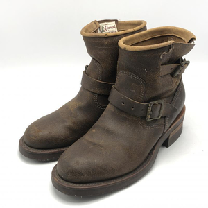 【中古】CHIPPEWA ショートエンジニアブーツ 7E 27910 ブラウン チペワ[240010456634]