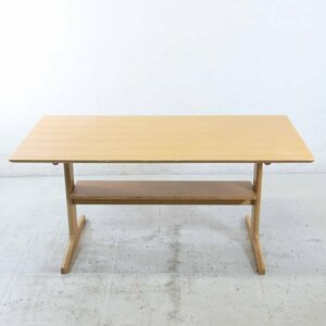 無印良品 リビングでもダイニングでもつかえるテーブル・2 幅130cm オーク材○961h15