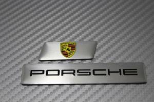 NEW　ポルシェ　即日発送　PORSCHE　エンブレム　二枚１ペア　911マカンカイエンパナメーラ718ケイマン718ボクスター911GT3