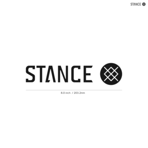 【STANCE】スタンス★02★ダイカットステッカー★切抜きステッカー★8.0インチ★20.3cm