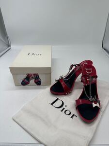 ※ 【新品未使用品】ChristianDior クリスチャンディオール　スターヒール　Star Heels スター　ヒール　レッド　37 箱　保存袋付き 