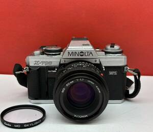 # MINOLTA X-700 MPS フィルムカメラ 一眼レフカメラ ボディ MD 50mm F1.7 レンズ シャッター、露出計OK 動作確認済 ミノルタ 