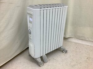 デロンギ オイルヒーター RHJ75V0915-GY キャスター横カバー4個無し/キャスターブレーキ2個無し 中古品 ACB