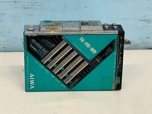 AIWA アイワ HS-J9 ポータブルラジカセ　動作未確認　付属品なし　完全ジャンク品(60s)