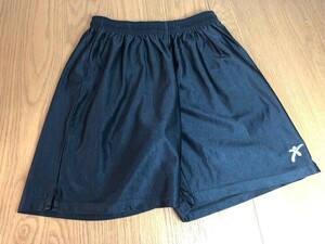 光沢サッカーパンツ　L GALEX 黒　サッカーフットサル　23-0911-09