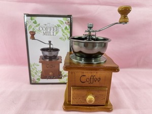 240710★☆未使用　手動　コーヒーミル　COFFEE MILL　細挽き/中挽き/粗挽き　現状品☆★