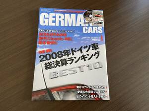☆GERMAN CARS 2009年1月☆BMW M3&M5&M6☆ジャーマンカーズ メルセデスベンツ W124 W126 500E倶楽部 AMG 190E 輸入車 外車 雑誌 本