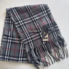 BURBERRY LONDON マフラー　ラムウール100% チェック