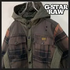 G-STAR RAW シャツ ジャケット 異素材切替え ナイロン y2kグランジ