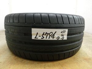 L-5794 溝あり 中古タイヤ ダンロップ SP SPORT MAXX GT MO 235/40R18 91Y (1本)