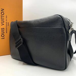 1円●極美品●LOUIS VUITTON ルイヴィトン リポーターPM タイガ ショルダーバッグ メンズ アルドワーズ ブラック 斜め掛け メッセンジャー