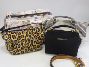 z4K006Z- COACH コーチ 2WAYバッグ オプアート 15935/LESPORTSAC レスポートサック/ルーシーサンクレール他バッグ おまとめ 4点セット