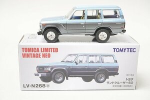 TOMICA トミカリミテッドヴィンテージネオ TLV 1/64 TOYOTA トヨタ ランドクルーザー60 北米仕様 88年式 水色/グレー LV-N268a