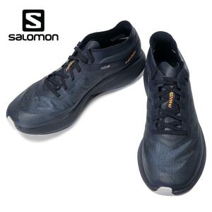 1.7万★未使用 タグ付 SALOMON L416102 PHANTASM (サロモン ファンタズム) 26.5cm 厚底 ランニングシューズ ネイビー系