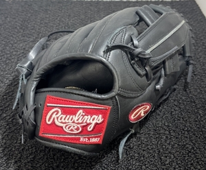 ◆Rawlings ローリングス ソフトボール　グラブ 　グローブ　スポーツ用品　右投げ　赤×黒　JSA　Japan Softball Assosiatuon 中古品◆