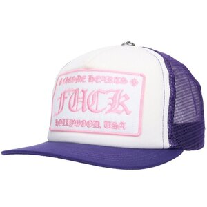 クロムハーツ 帽子 TRUCKER CAP/トラッカーキャップ サイズ:ONE SIZE FUCK刺繍クロスボール付きメッシュ帽子 中古 SJ02