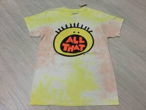 ニコロデオン オール・ザット Tシャツ nickelodeon ALL THAT タイダイ アメキャラ スマイル ニコちゃん USA ビンテージ アメリカ古着アニメ