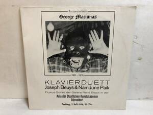 40314S GER盤 12inch 2LP★JOSEPH BEUYS/NAM JUNE PAIK/IN MEMORIAM GEORGE MACIUNAS★EDITION BLOCK-GRAMAVISION★GR-EB 113～114