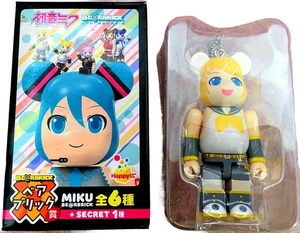 送290円～ コラボ! ボーカロイド「鏡音リン」彩色済 Be@rBrick フィギュア　初音ミク メディコムトイ ベアブリック Piapro コレクション