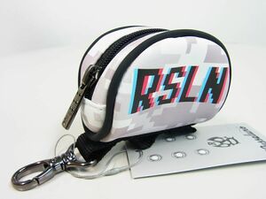 1円★RUSSELUNO ラッセルノ★PIXEL ART BALL CASE ピクセルアートボールケース★2個収納【RS-2132801】グレーカモ灰【本物保証】マスク