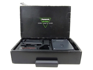 e11779　Panasonic RQ-P500　パナソニック　カセットプレーヤー　バッテリー　充電器　電池カバー　セット　通電確認済　ジャンク品　元箱