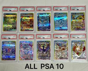 美品 ALL PSA10 ポケモンカード テラスタルフェスex ブイズ sar コンプ ブラッキー ニンフィア イーブイ エーフィ リーフィア グレイシア