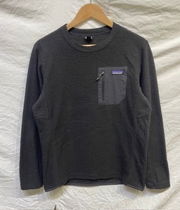 patagonia パタゴニア メンズ R1 エア クルー 長袖 フリース Tシャツ トップス ブラック Mサイズ 40235SP21 アウトドア 軽量