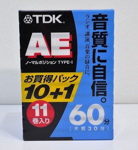 未使用■AE-60X11G TDK ノーマルポジション 11巻 カセットテープ