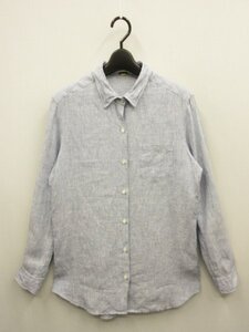 ミューズ ドゥーズィエムクラス★定価￥31900（税込）★洗える LINEN ワイヤー ウォッシュ ストライプ シャツ ★MUSE Deuxieme Classe 　　