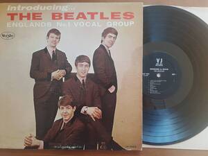 US盤/Introducing The Beatles/米国 Vee Jay/mono/VJLP 1062/All Black with Silver VJ Label/Columbia Press/Version 2