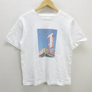 D■ビームス/B:MIMG×SAEKA SHIMADA フォトプリントTシャツ【ONE SIZE】白/LADIES/3【中古】