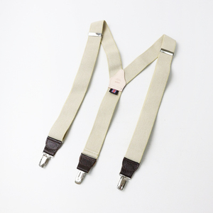 アーメン ARMEN ANAM1951 ELASTIC "Y BACK" SUSPENDERS エラスティックサスペンダー/ベージュ 【2400014186383】