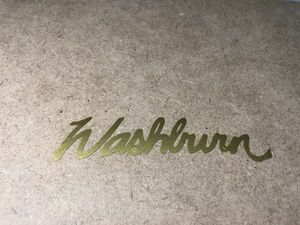 Washburn ロゴステッカー 補修・リペア用 N2/N4等用 ゴールド（ツヤあり） #NSTICKER-WBLOGO-GDS