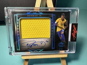 ●A172:世界1枚限定. 1of1 SSP 2022 LEAF NEYMAR JR. LAKE BLUE PATCH AUTO