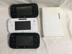 WiiU　ゲームパット３台　本体１台　ジャンク　WUP-010　WUP-101