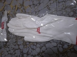  国内 本物 Supreme 軍手 White ホワイト　ノベルティ　BOX LOGO