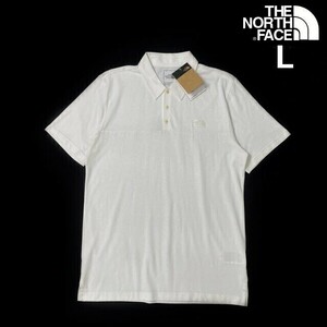 1円～!売切!【正規新品】THE NORTH FACE TERRAIN POLO 半袖 ポロシャツ US限定 ロゴ刺繍 キャンプ アウトドア 登山(L)白 180904-25