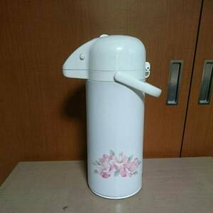 象印マホービン/ポット/2.2L/ロイヤルフラワー 柄/昭和レトロ、アンティーク/中古、動作確認済み