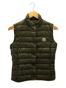 MONCLER◆LONGUESAISON/ダウンベスト/O/ナイロン/GRN