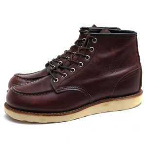 RED WING レッドウィング ワークブーツ 8138 6inch CLASSIC MOC TOE BRIAR OIL SLICK LEATHER ブリリアオイルスリックレザー 牛革 トラク