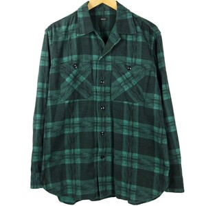 ■WILD LIFE TAILOR ワイルド ライフ テーラー / ADAM ET ROPE アダムエロペ / メンズ / グリーン / ライトネル チェックシャツ size M