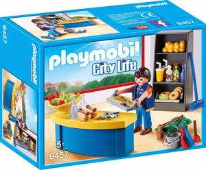 即決！新品 PLAYMOBIL プレイモービル 9457 売店　学校