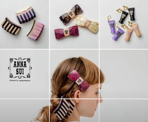 ★ANNA SUI★シアタープロダクツ(THEATRE PRODUCTS)コラボ★チューブデザインピアス★パープル★新品未使用★アナスイ★