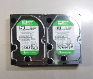 KN4346 【中古品】Western Digital WD10EACS HDD 1TB 2個セット